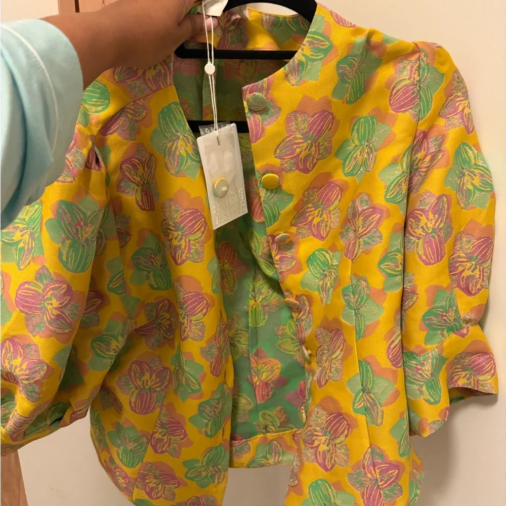 Jasper floral-jacquard blouse - Picture 8 of 12